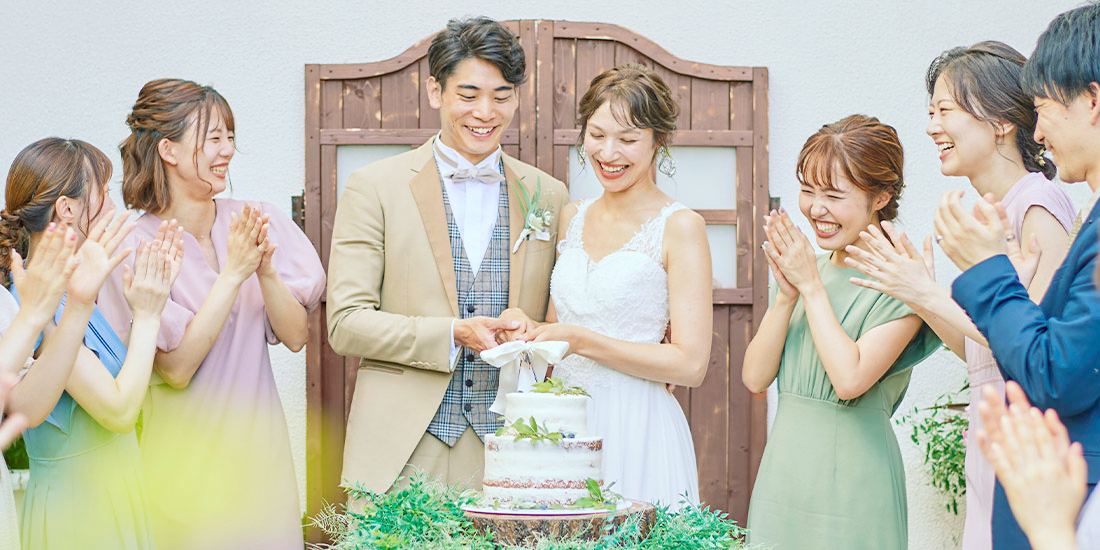 ドレスの新婦