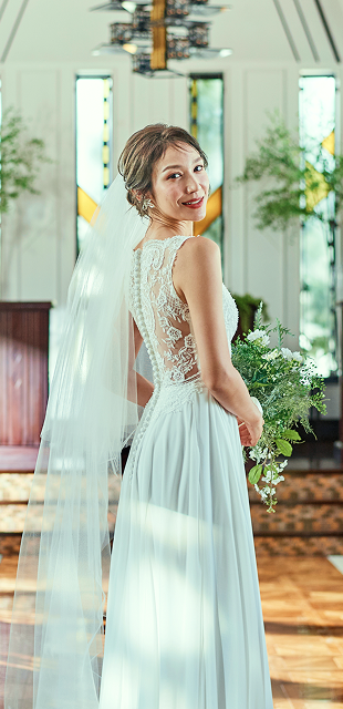 ドレスの新婦