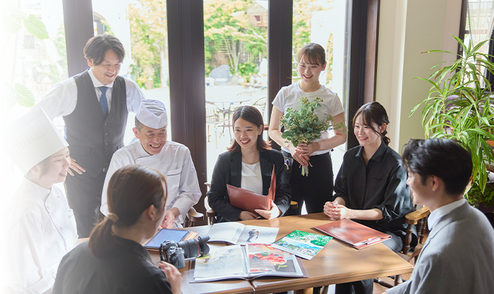 結婚式のプロフェッショナルがサポート