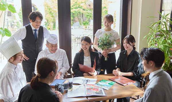 結婚式のプロフェッショナルがサポート
